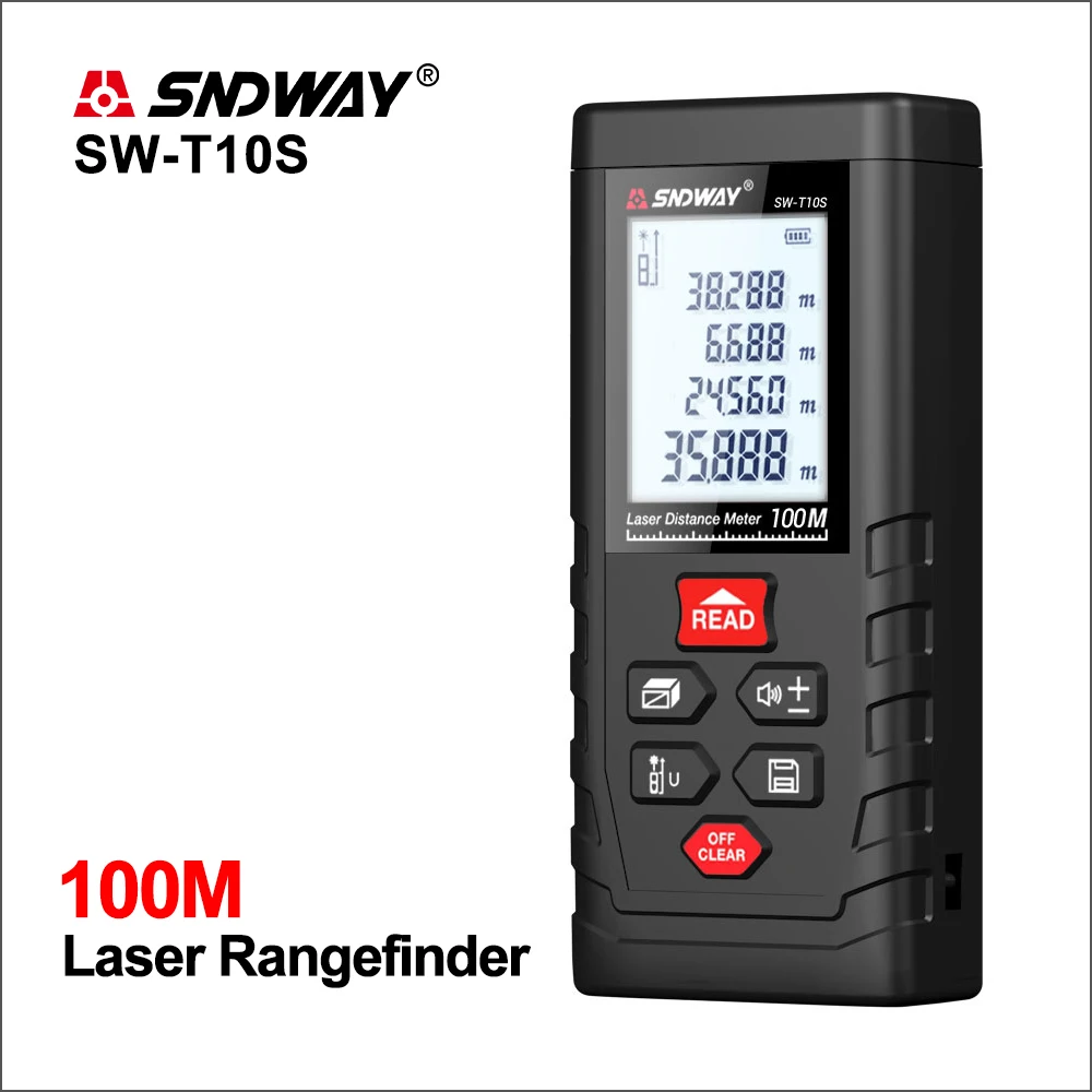 Sndway Nuovo Telemetro Laser Distance Meter Gamma Mesurment Strumento Dispositivo Finder Mini Digital Meater Sensore Di Distanza Laser Sw-T10S