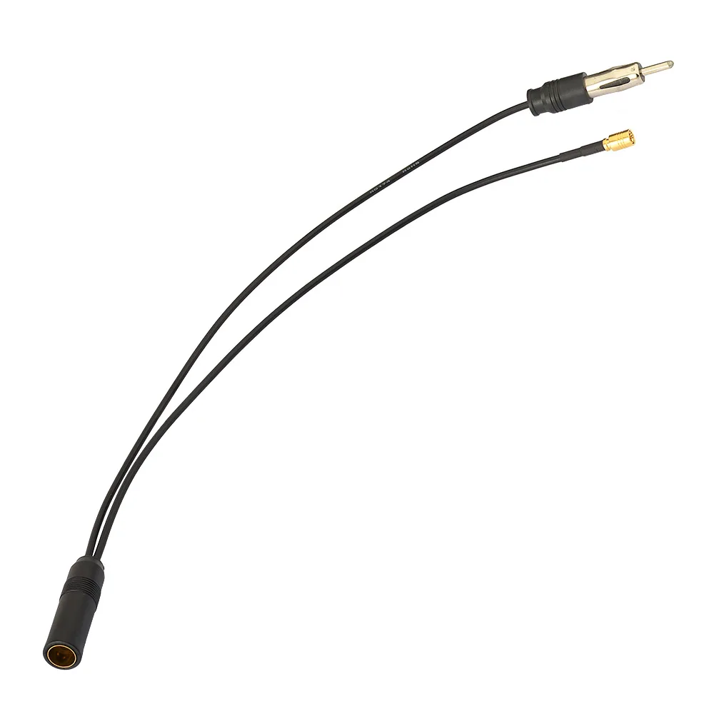 Eightwood DAB Автомобильный Разветвитель SMB Din Женский Pigtail RG174 кабель 30 см для AM/FM + Радио