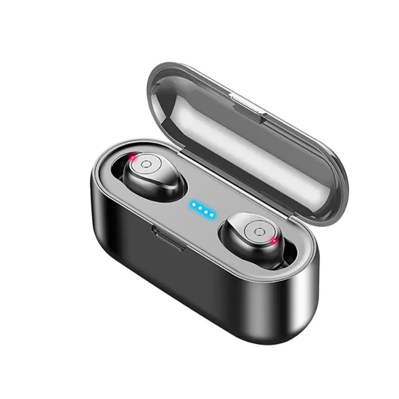 TWS Bluetooth 5 0 wireless headset button noise reduction stereo headset sports headset with charging sleeve With Charging Box
