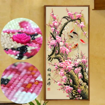 

2020 new arrival 5D Special Shaped Diamond Painting fish & flower Animal Embroidery full Round drill decorations for home