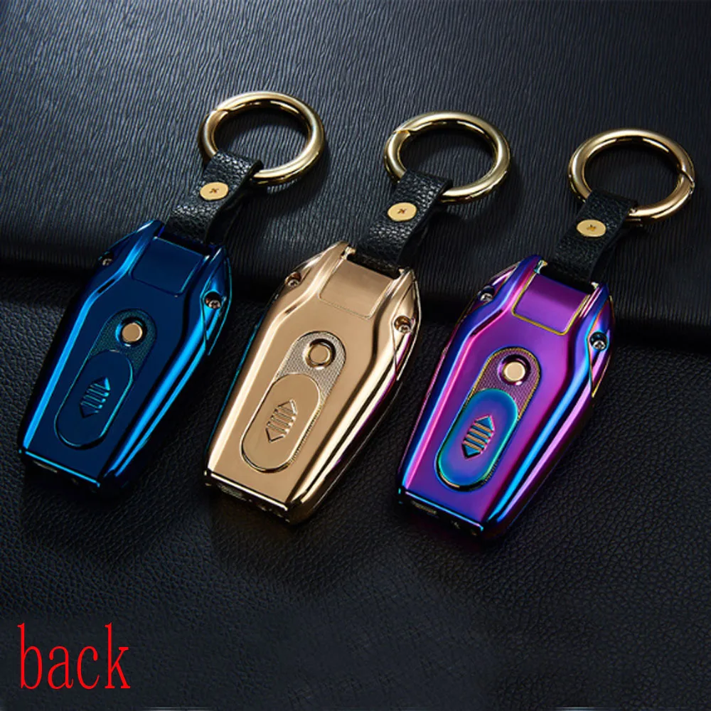 USB Зажигалка светодиодный экран компас Ключ Пряжка