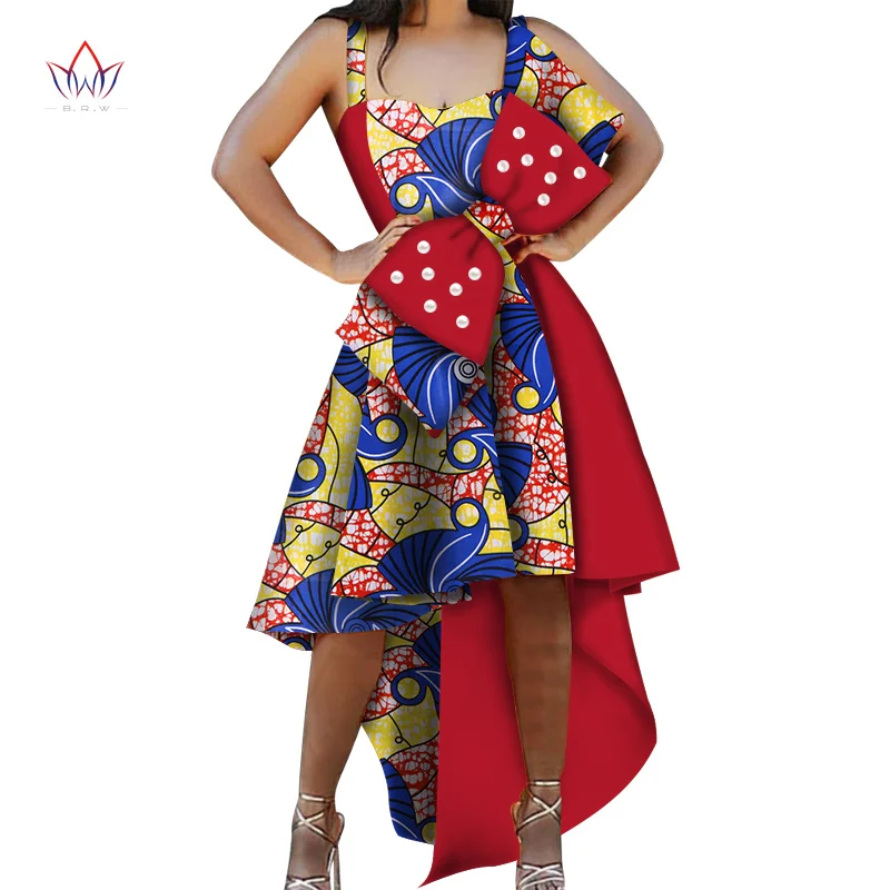Платья для женщин в африканском стиле, осень, Vestidos, жемчужное женское платье с большим бантом, большие размеры 7XL, традиционная африканская одежда WY5376