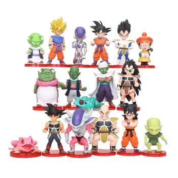 

8pcs/set Dragon Ball Z WCF Son Goku Gohan Piccolo Vegeta Nappa Raditz Freeza Dende Barduck Ginyu PVC Figures Toys