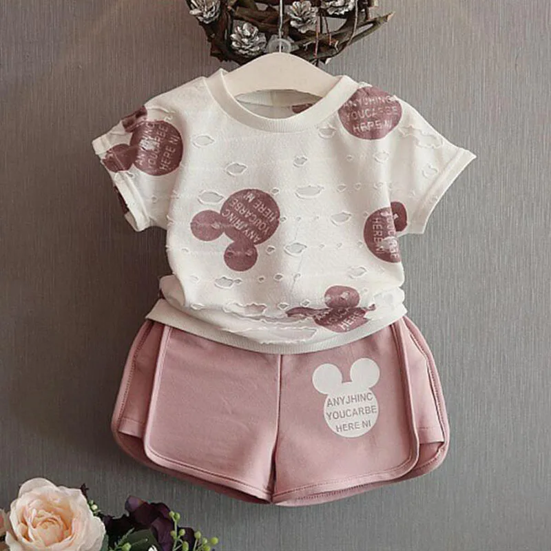 ZSIIBO New summer 2019T-shirt + shorts female baby children