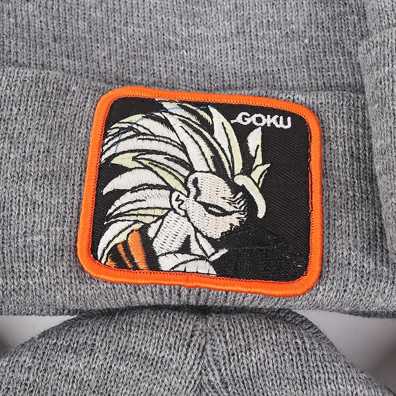 Dragon Ball Z MAJIN BUU Beanie, высококачественные хлопковые повседневные шапочки для мужчин и женщин, теплая вязаная зимняя шапка, модная однотонная шапка унисекс