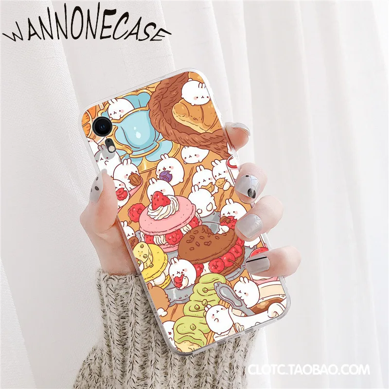 Kartun Saya Molang Lucu Hal TPU Karet Lembut Ponsel Cover untuk IPhone8 7 6 6S Plus X XSMAX 5 5S SE XR 11 11pro Promax Ponsel