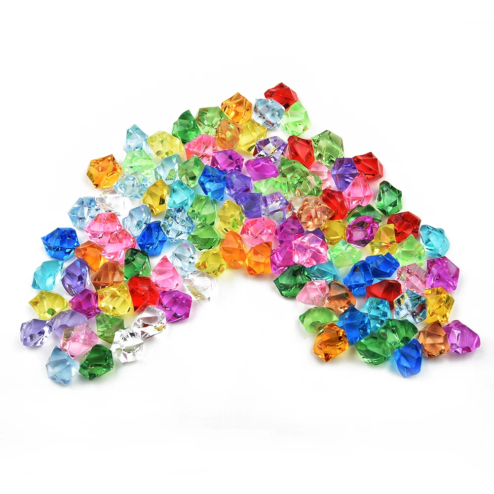 

Accessories Acrylic Stone Children Jewels Colorful Fish tank decor Gems Highly transparent Ice Grains Plastic Small
