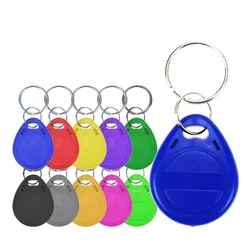 Porte clés RFID, 125Khz, EM4305, identification EM T5577, 10 pièces, copie inscriptible, étiquette, anneau, carte d'accès, jeton de proximité 