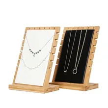 

Jewelry Hanger Display Stand Necklace Bracelet Organizer Storage Wood Multi-card Jewelry Holder Storage Holder Home Shop Decor