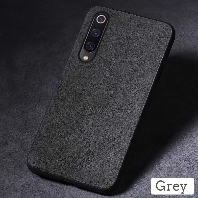 Чехол для телефона для Xiaomi mi 9 SE 9T 8 A1 A2 A3 Lite mi x 2S 3 S Max 3 Замшевые кожаный мягкий чехол Крышка для Самсунг Галакси для Red mi Примечание 7 5 6 8 Pro 6A 7A - Цвет: Серый