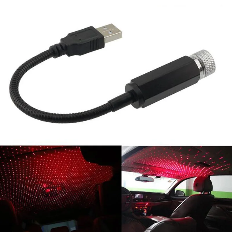 New Car USB LED Roof Star Night Lights Projector Light for Toyota Camry Highlander RAV4 Crown Reiz Corolla Vios Yaris | Автомобили и
