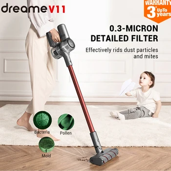 

Dreame V11 Wireless Vacuum Cleaner Handheld OLED Display Portable Cordless 25kPa All In One Dust Collector Cleaner Aspirator New