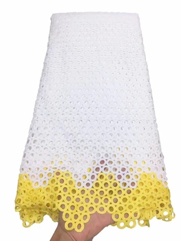 

African cord Laces Nigerian Guipure French Cord Lace Fabric High-quality African French Hollowing out Net Lace Fabric for dress