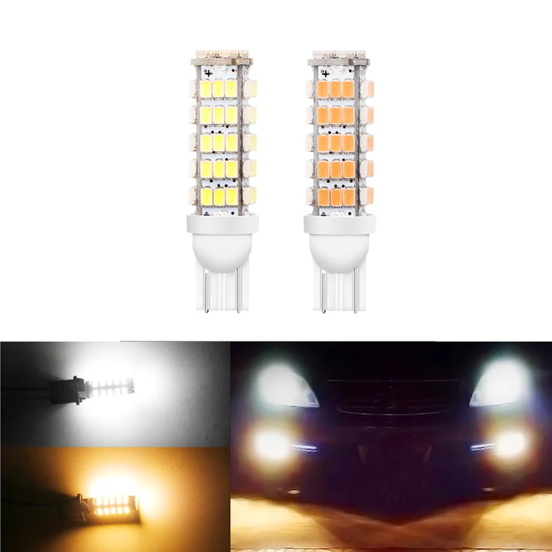 

2pcs 1200LM T10 W21W LED W21/5W LED WY21W 7440 7443 LED Bulb T25 3157 3156 P27/7w Car Brake Reverse Lights 12V Lamps Car Gdagets