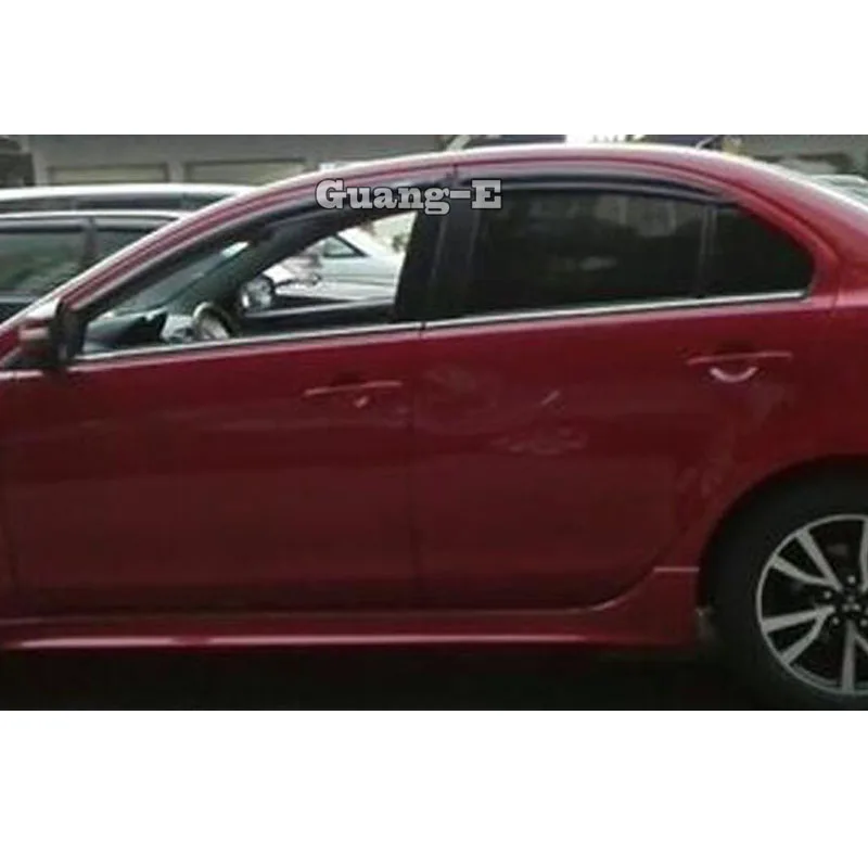 Для Mitsubishi Lancer EX 2010 2011 2012 2013 автомобильный чехол из нержавеющей стали Стекло окно декоративная подушка обвязка стойки 4 шт