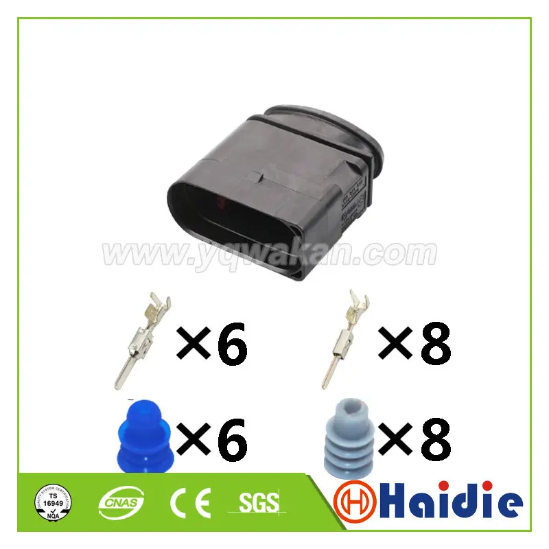 2sets auto 14pin 3C0 973 837 1.5mm 2.8mm VW waterproof wire harness plug cable wiring connector 3C0973837 | Обустройство дома
