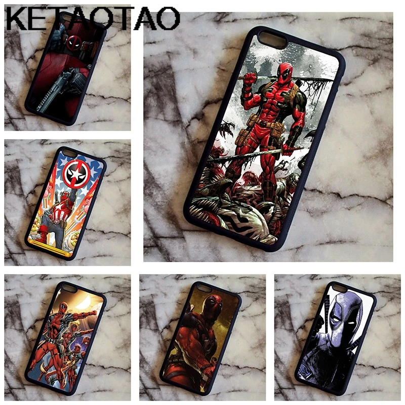 KETAOTAO Kawaii Deadpool e телефон с единорогом чехол s для iPhone 4S 5C 5S 6S 7 8 SE 5Plus XR XS Max Чехол Мягкий ТПУ резиновый силиконовый