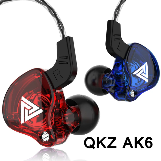 Original QKZ AK6 Copper Driver HiFi Wired Earphone Sport Running Headphones Bass Stereo Headset Music Earbuds fone de ouvido 1