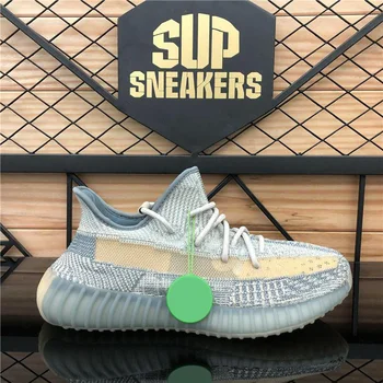 

TOP Quality 2020 Kanye West Men Women Running Shoes Zebra Cinder Tail Light Reflective Israfil Asriel Linen Trainers sneakers wi