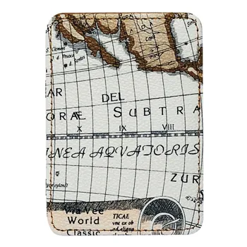 

Fashion Neutral Map Pattern Short Wallet Unisex Bilfold Coin Purse Card Holders Women Leather Cash Wallets Handbag Clutch