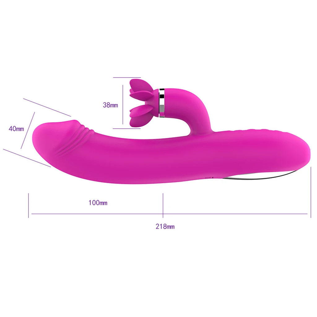 Waterproof Smooth Simulation Penes Double Headed Rotating Vagina Clitoris Breast Nipples Vibrator Adult Toys Black 