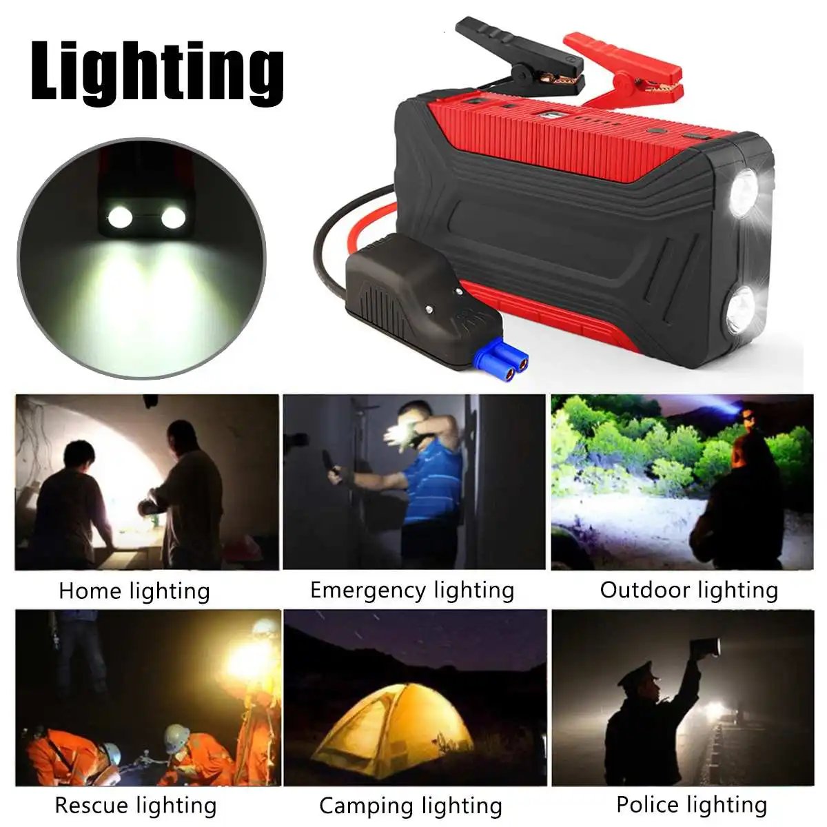  Multi-functional Jump Starter 20000/68800/89800mAh 400A/600A Portable Car Battery Booster Charger P