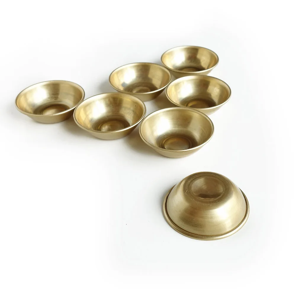 Медная тибетская чаша Будды ученики для подачи воды медитация мини латунная