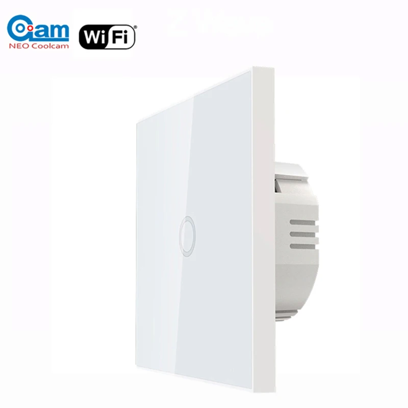 

NEO Coolcam Wifi 1Gang Wall Light Switch Glass Panel Touch LED Lights Switch for Smart Home Support Google Home Alexa
