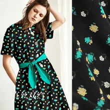 114 см широкая шелковая ткань с принтом метр 16 мм шелковый креп де шин тканевая драпировка платье креп ткань шелковая ткань