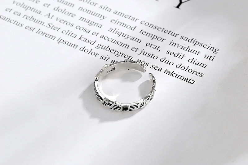 Todorova Retro Musical Note Rings For Women Fashion Jewelry Vintage Opening Adjustable Tail Ring Ladies Party Rings