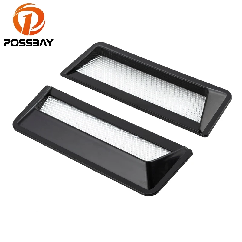 POSSBAY Automobiles 2 Color Car Styling Universal Decorative Air Flow Intake Scoop Turbo Bonnet Vent Cover Hood Sticker | Автомобили и
