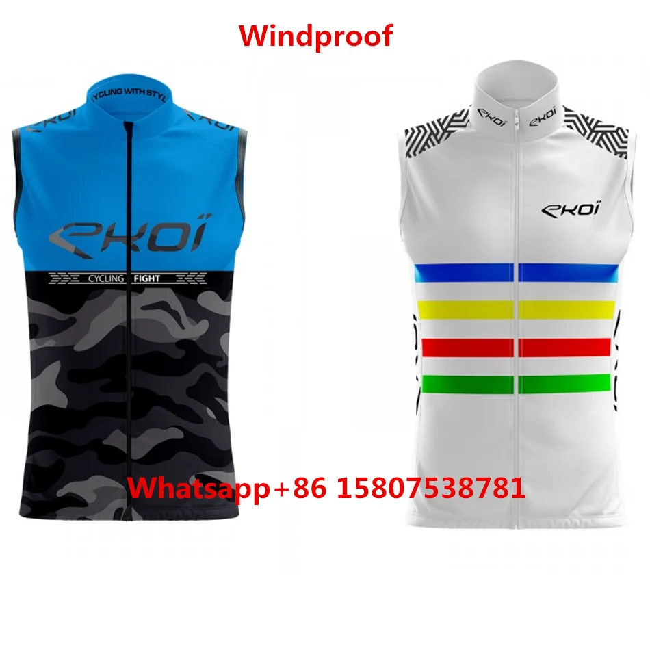 

Cycling jersey 2019 Pro ekoi team Windproof vest custom bicycle shirt jersey vest ciclismo Road Recreation triathlon kit go pro