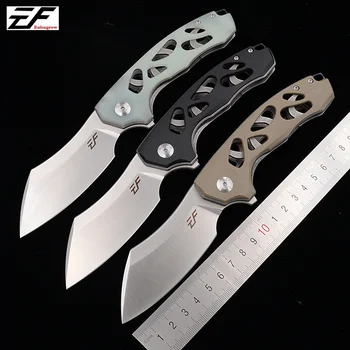 

Eafengrow EF945 Real D2 Steel ball bearing flipper Folding G10 Camping Hunting Kitchen Survival Outdoor EDC Tool Utility Knife