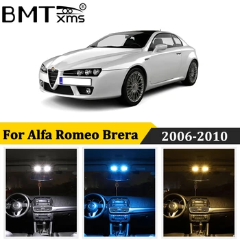 

BMTxms 11Pcs Car LED Interior Map Dome Light License Plate Lamp Canbus For Alfa Romeo Brera 2006-2010 Auto Accessories