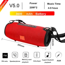 High Power 40W For Bluetooth-Speakers Bass Portable Column Wireless Stereo Subwoofer Music Playe Center 3600mAh Battery Soundbox