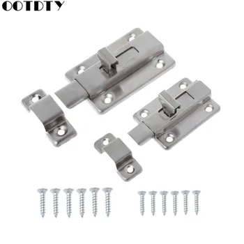 

Stainless Steel Spring Latch Slide Door Lock Security Gate Barrel Bolt Padlock