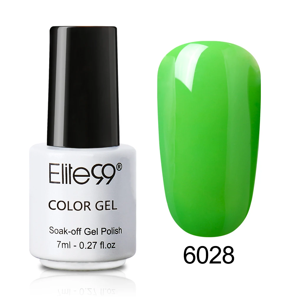 6028 Elite99 7 мл Гель-лак one step УФ светодиодный био-Гели Soak Off Гель-лак для маникюра 3 в 1 нейл-арта Лаки Гибридный стойкий гель Краски - Цвет: 6028