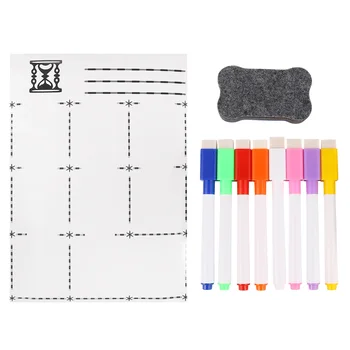 

White Board Useful Reusable Durable Erasable Practical Magnetic Message Board Weekly Schedule Board Monthly