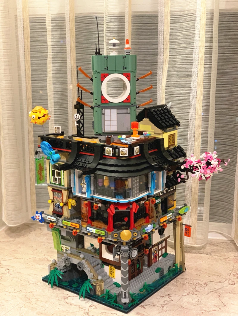 Ninjago город мастера Spinjitzu Совместимость с Legoset 70620 светодиодный свет строительные