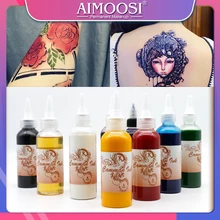 5 Bottles/ Pack Airbrush Temporary Tattoo Ink Common Black For Body Art Painting Beauty Supplies 100ml/bottle Wholesale Price