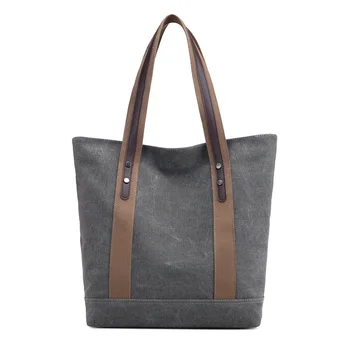 

Xiao.p Casual Simple Canvas Tote Bag Fashion Single Shoulder Bag Solid Color Cloth Bags Unisex Duty Cotton Shopping Bags