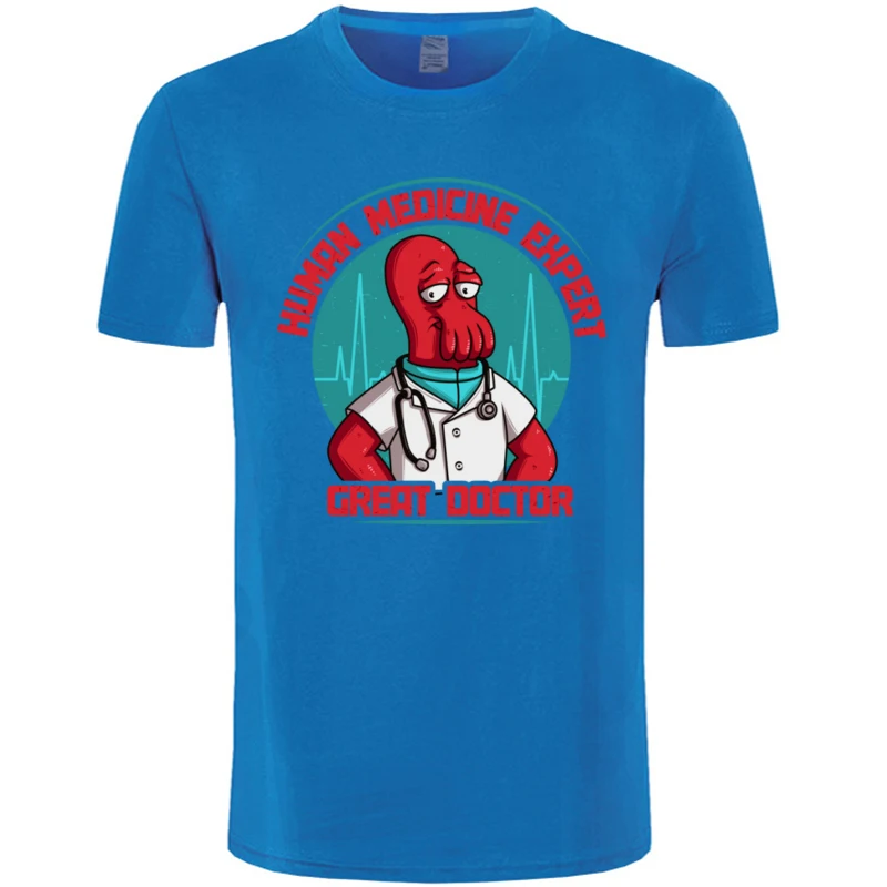 Classic Great_Doctor_5299 Tshirts Newest Summer/Autumn Short Sleeve Crew Neck T Shirt Cotton Men's Funny Tee Shirts Great_Doctor_5299 blue