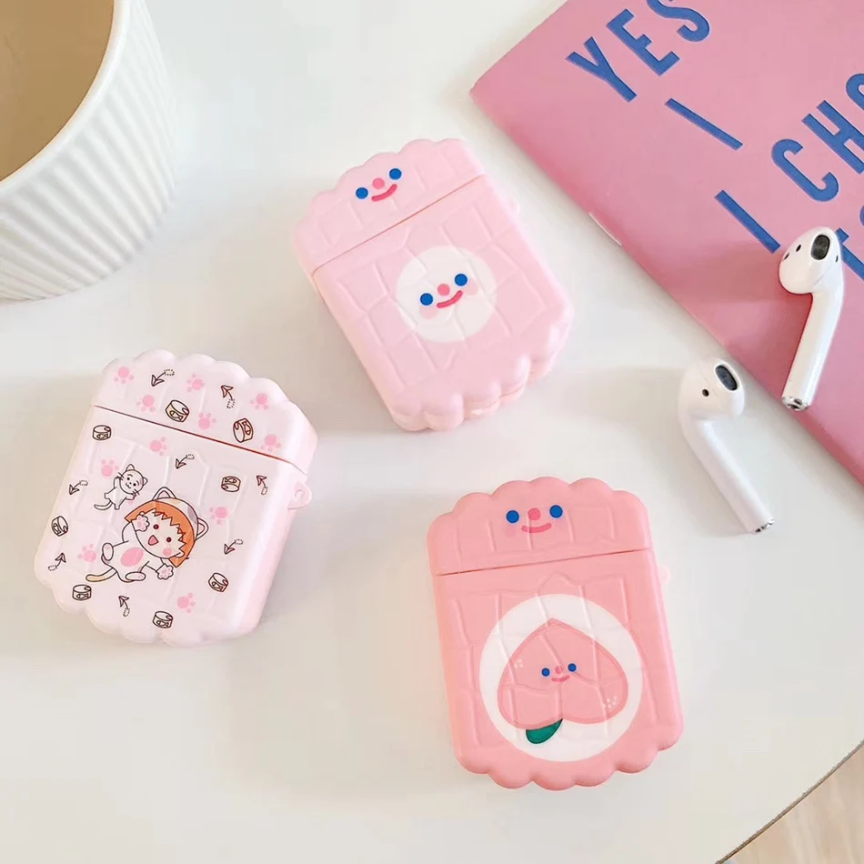 3D наушники в виде кролика чехол для Airpods 2 силиконовый шоколадный Apple Air pods с