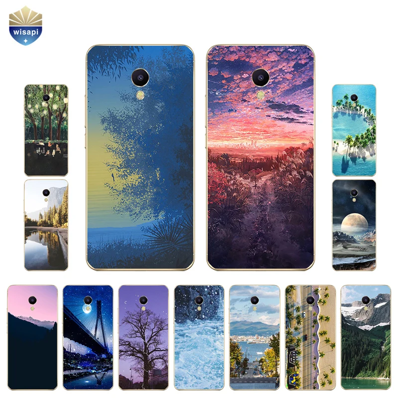 Чехол для телефона Meizu M2 M3 M3S Mini чехол Meilan M5 / M5S Shell U10 U20 мягкий из ТПУ с изображением