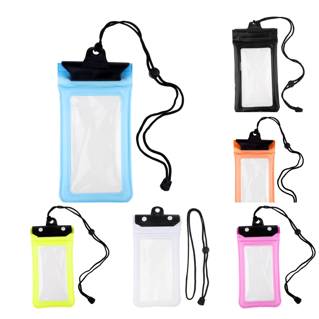 Double Locked Waterproof Phone Case Pouch Cover Holder Swimming Dive Dry Bag Fits Most Smart Phones up to 6.0