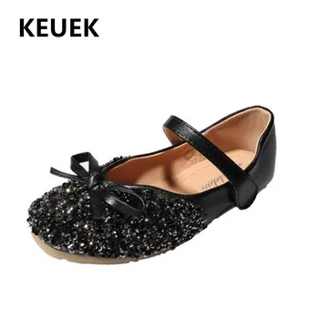 

New Children Girls Shoes Baby Performance Dress Shoes Princess Toddler Flats Student Moccasins Kids Leather Shoes 02B