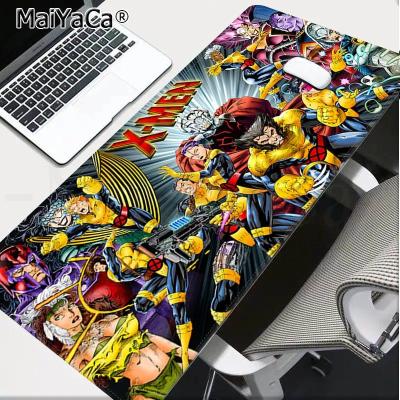 MaiYaCa Высокое качество Marvel X-men Большой Коврик для мыши PC компьютерный коврик резиновый PC компьютерный игровой коврик для мыши - Цвет: Lock Edge 40X90cm