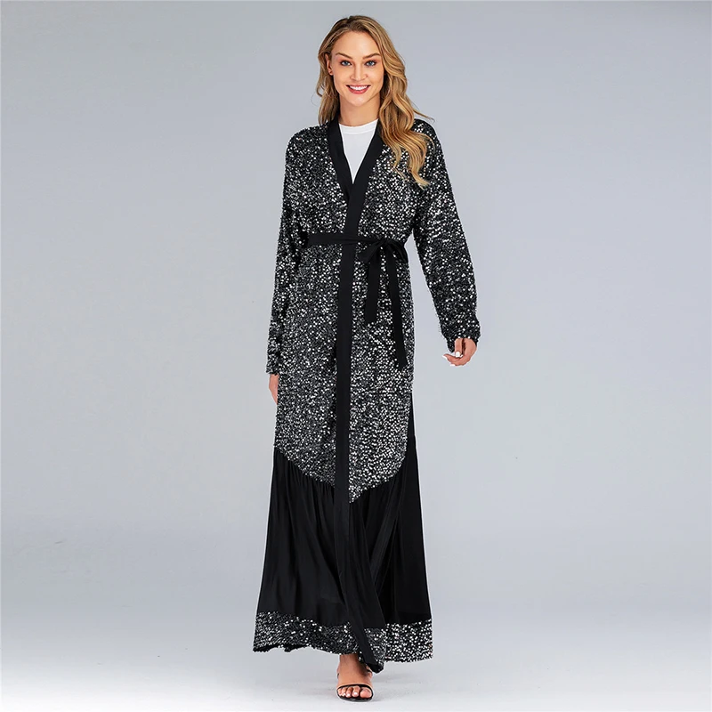 Abaya Robe Soiree Dubai Muslim Hijab Turkish Dress