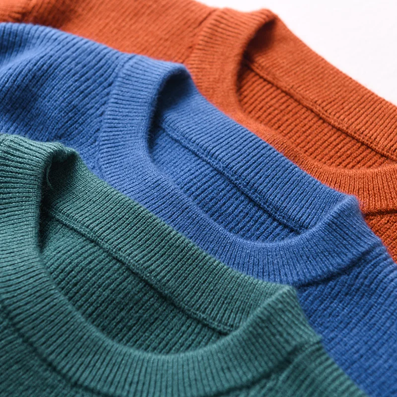 Sparsil, мужские зимние теплые кашемировые пуловеры с круглым вырезом и длинным рукавом, толстые мягкие шерстяные свитера, Осенние удобные вязаные джемперы