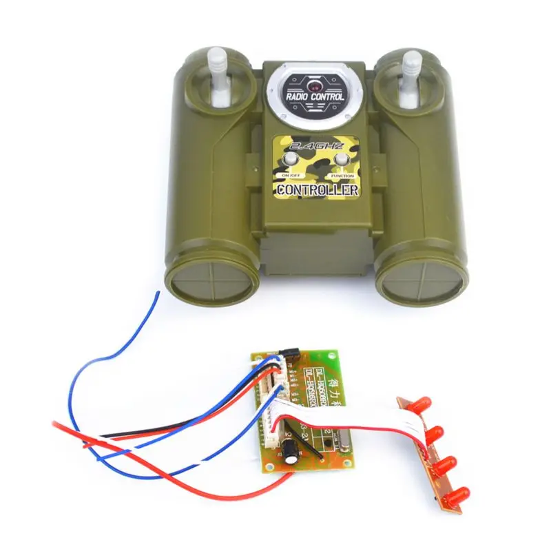

New 2.4G 6CH Remote Control HUANQI Radio Module Unit Board for DIY Car Tank Ship Spare Parts 634F